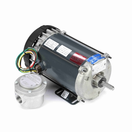 Leeson Explosion Proof Motor, 0.50 HP, 1 phase, 1200 RPM, 115/208-230 V, 56 Frame, EPFC G655